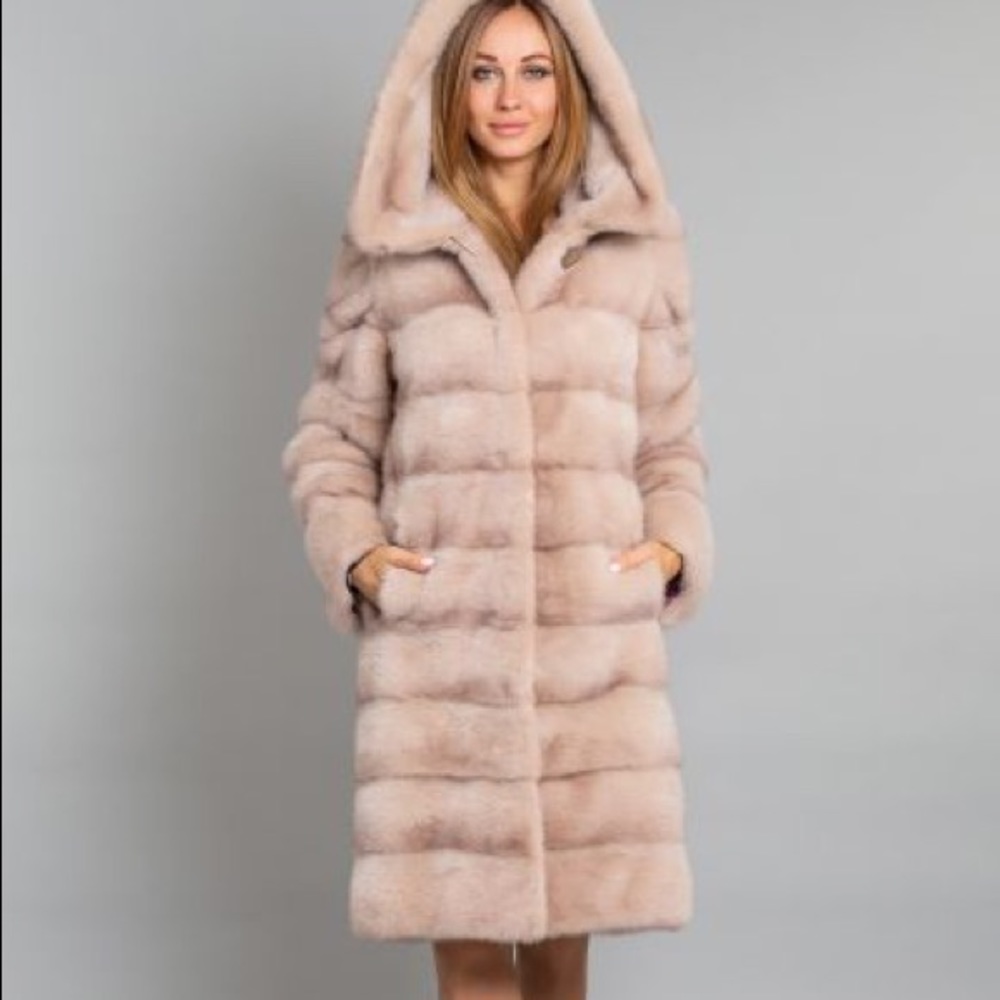 100% Real Fur Mink Coat